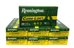 NIB 140rds. of 6.5 CREEDMOOR 140gr. PSPCL Remington Core-Lokt Ammunition