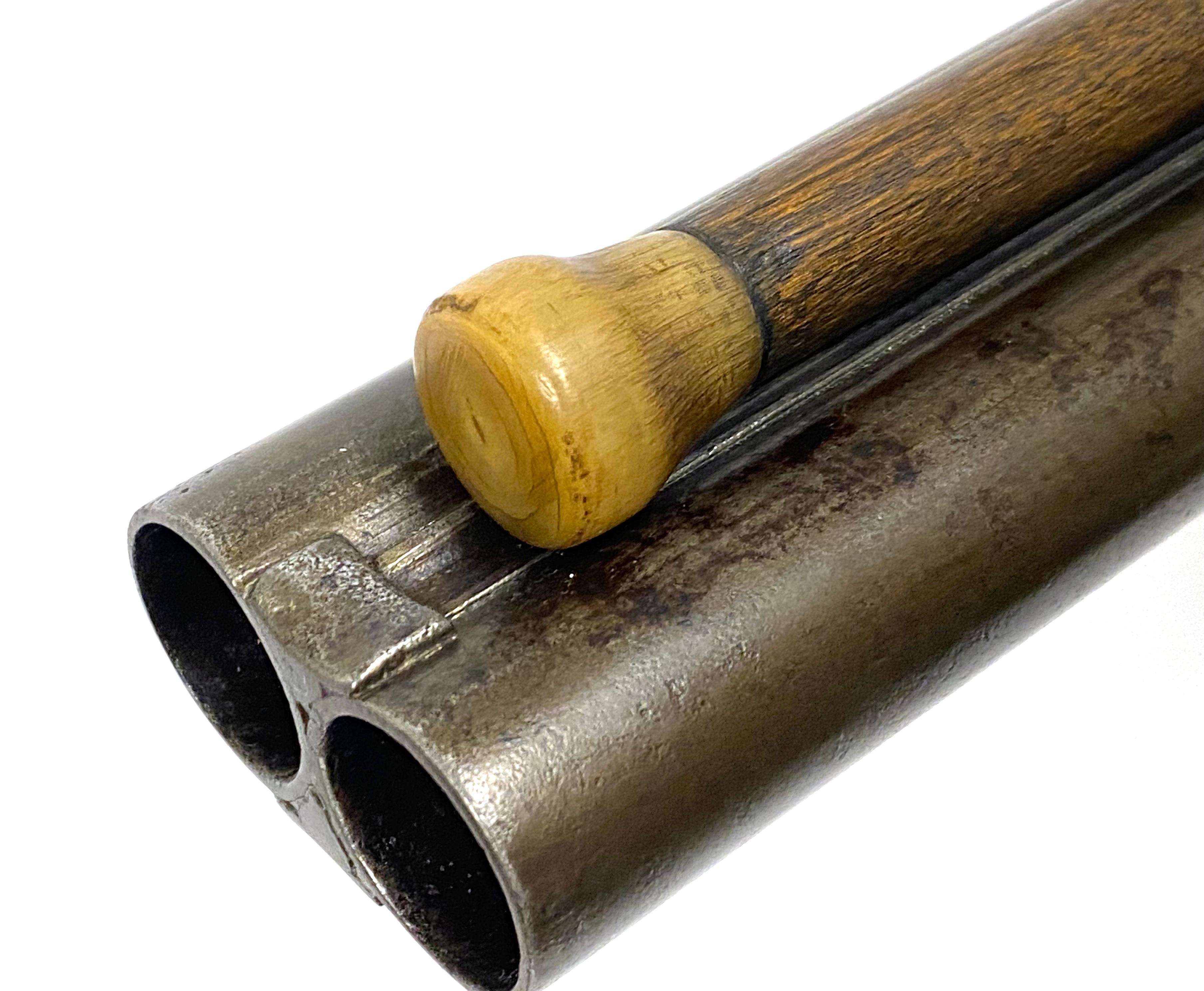 Antique E. James Co. London Percussion .750 Bore SXS Double Barrel Hammer Muzzleloading Shotgun