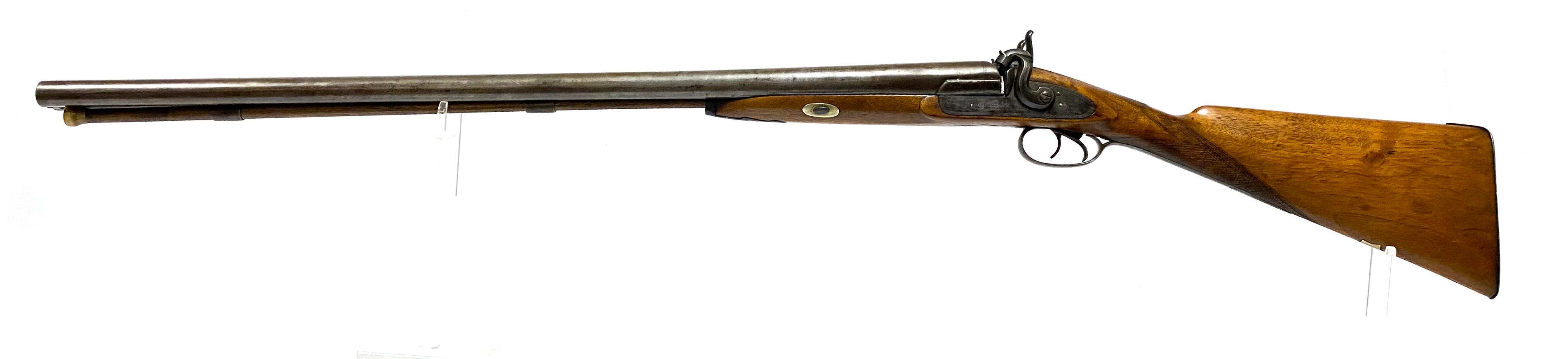 Antique E. James Co. London Percussion .750 Bore SXS Double Barrel Hammer Muzzleloading Shotgun