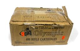 NIB 400rds. of 7.62x54r 180gr. Ball FMJ Dragunov Olympic Ammunition