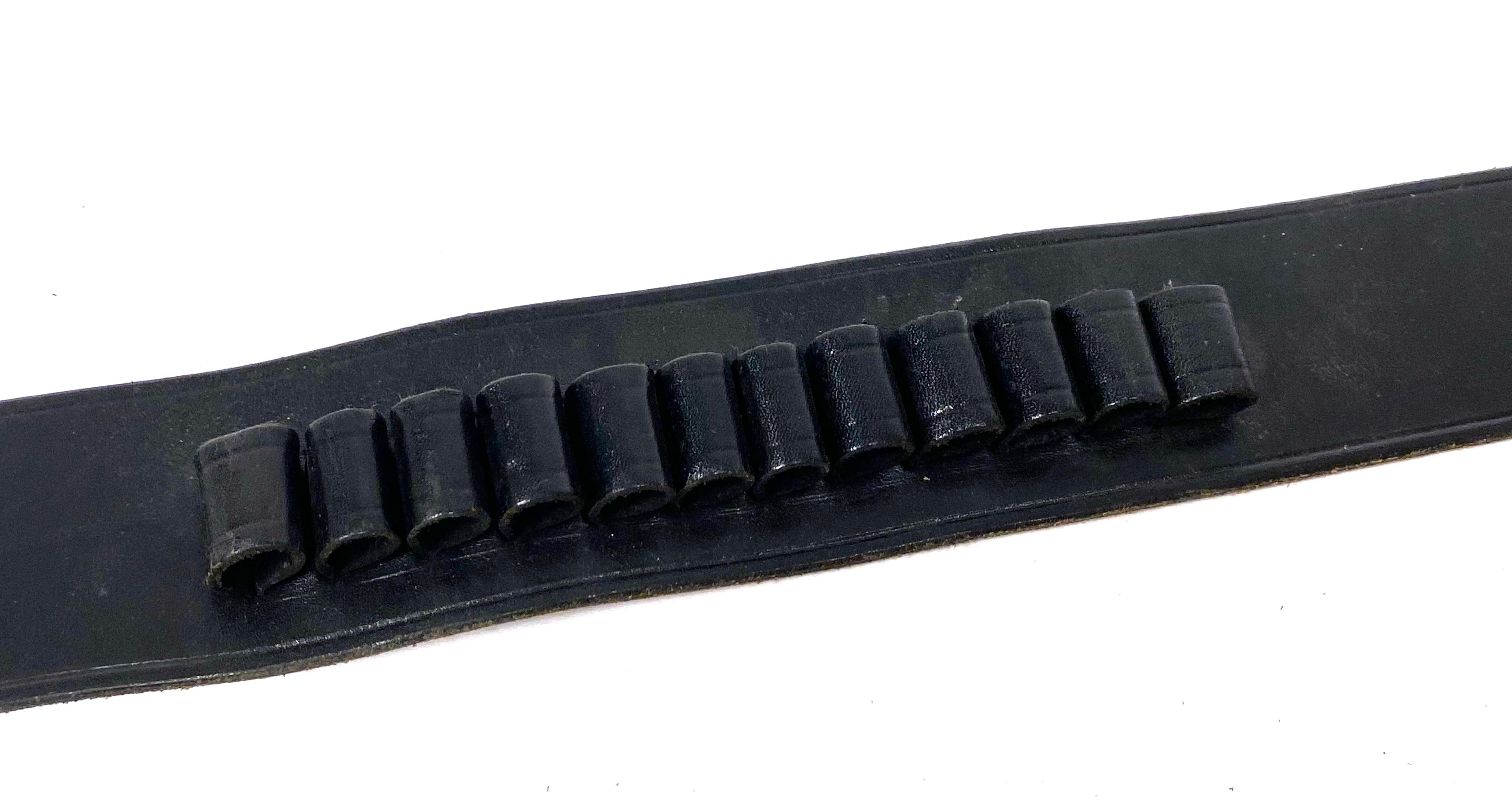 Black Leather Bianchi Cartridge Belt - Size 32