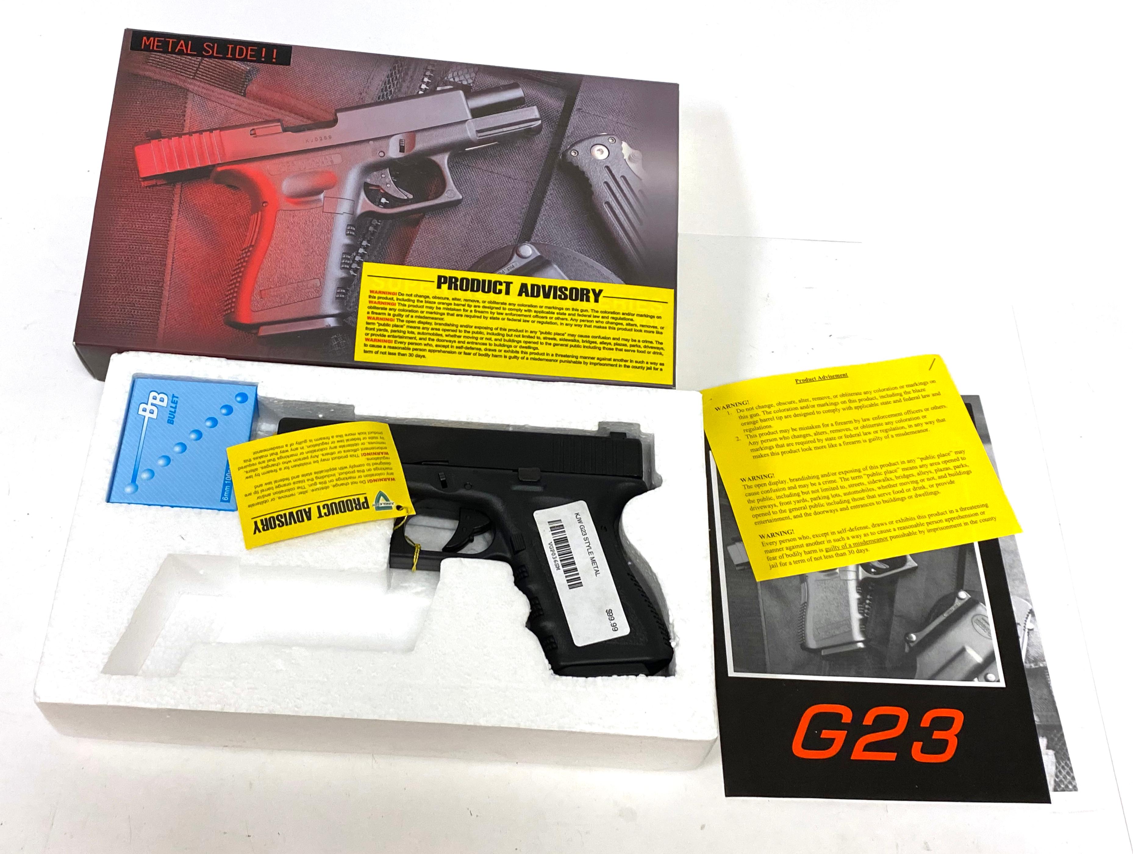 NIB KJW G23 Metal Gas Opereated Airsoft Gun