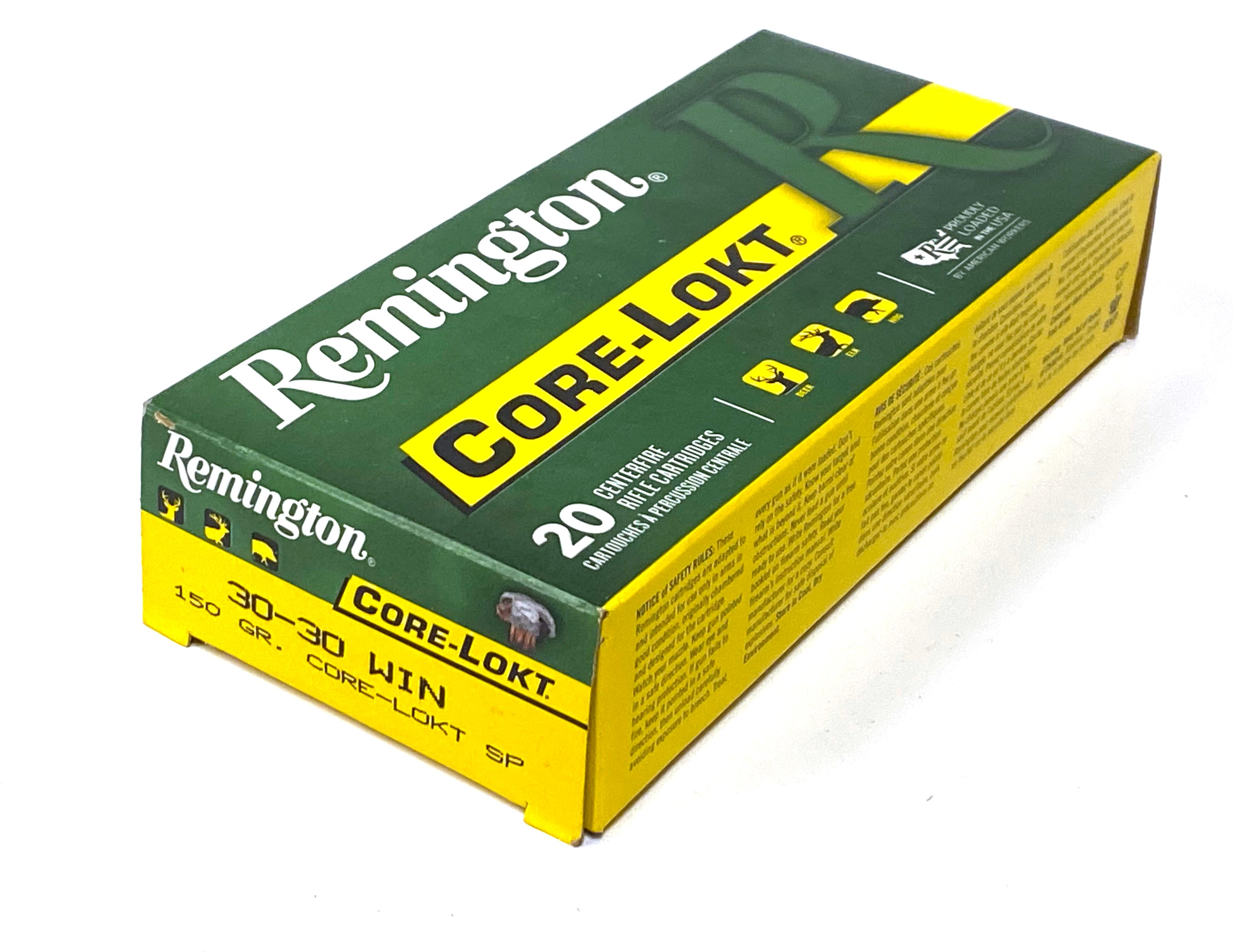 NIB 20rds. of .30-30 WIN. 150gr. Remington Core-Lokt SP Ammunition