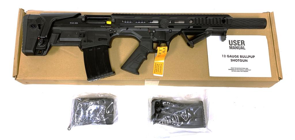 NIB EGE Arms EGX 500 12 GA. Bullpup Tactical Semi-Automatic Shotgun with Accessories