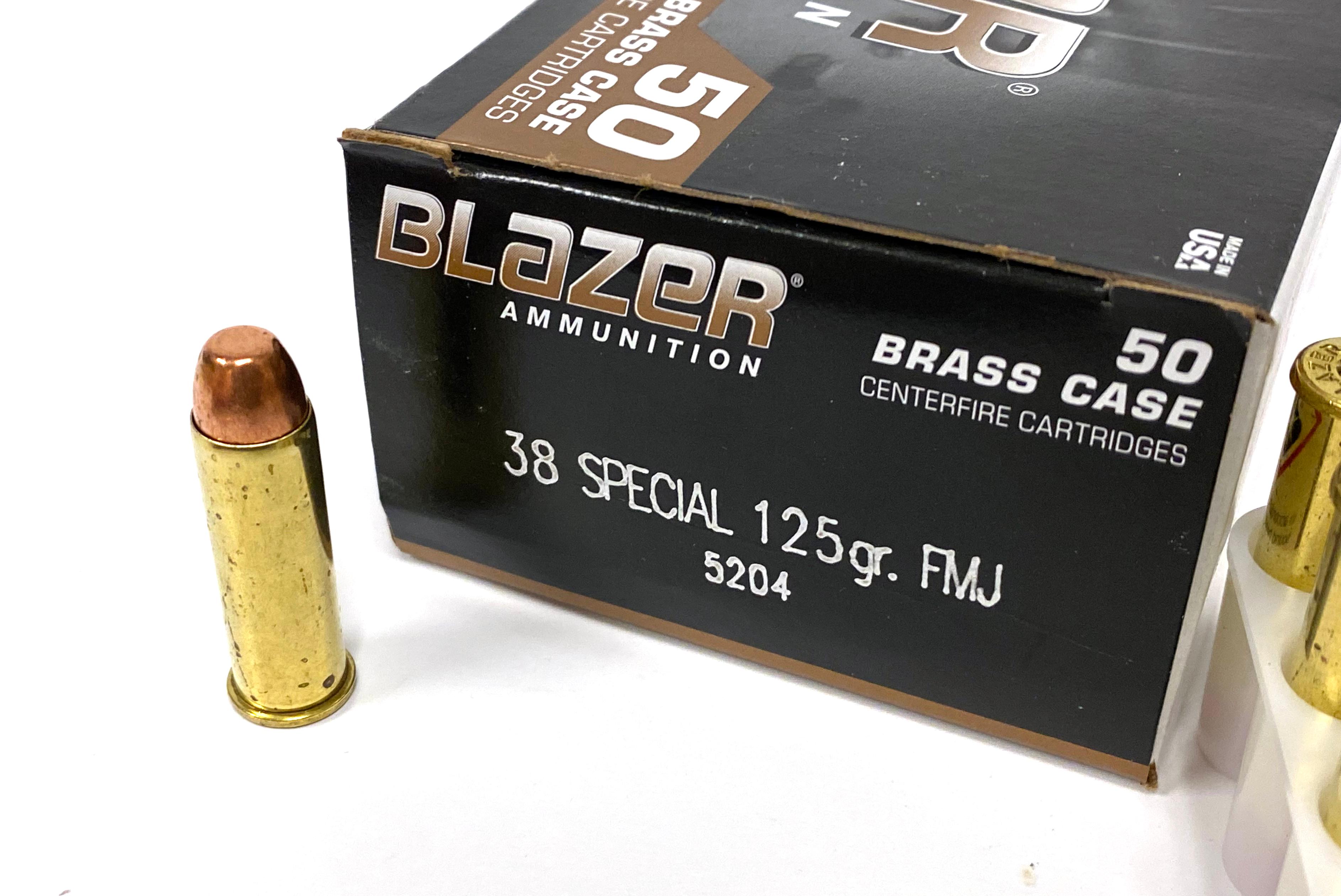 NIB 50rds. of .38 SPECIAL 125gr. Blazer Brass FMJ Ammunition