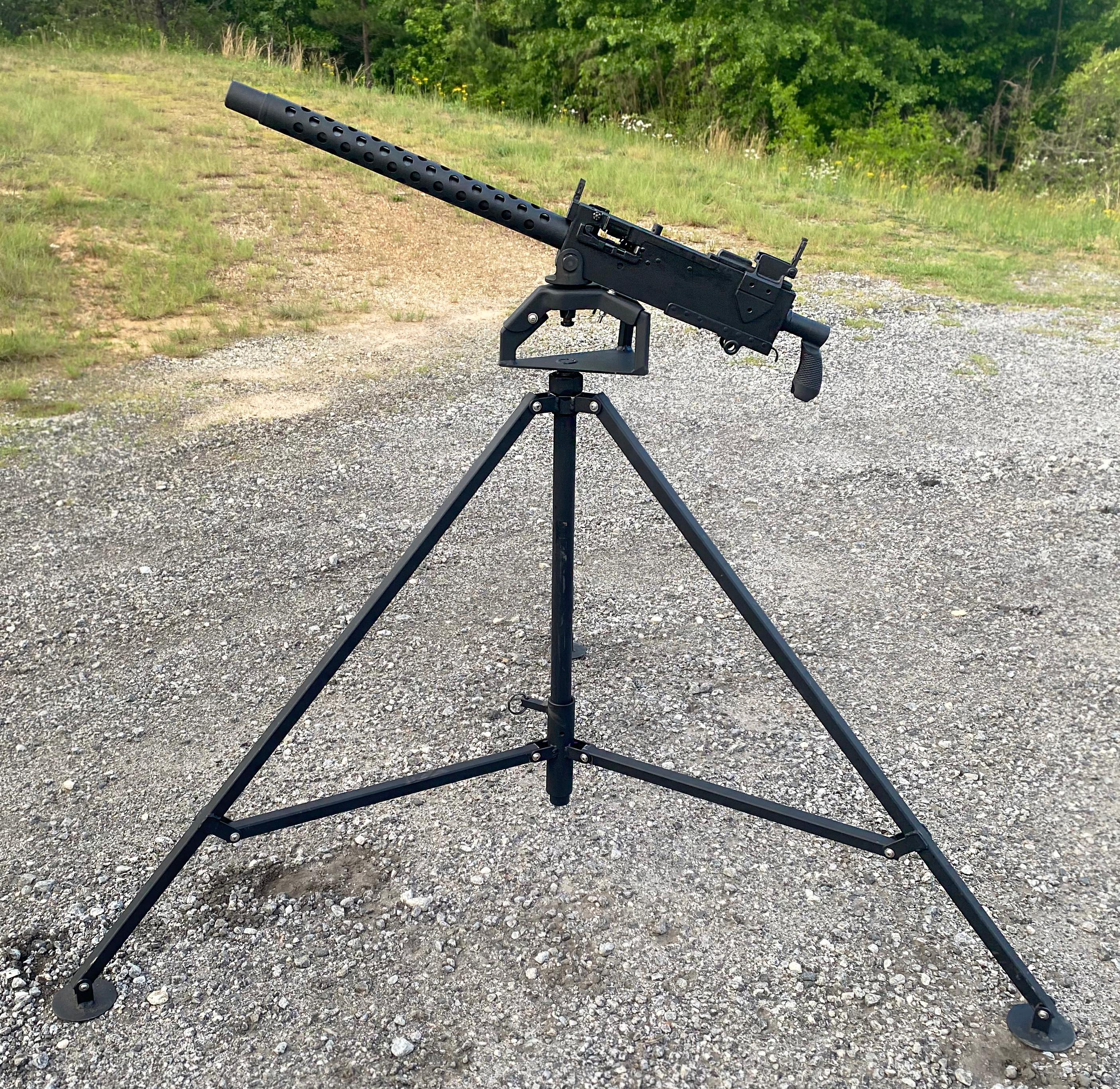 Desirable Browning M1919 A4 7.62x51 NATO Semi-Automatic Rifle w/ Professional Custom Tripod & Linker