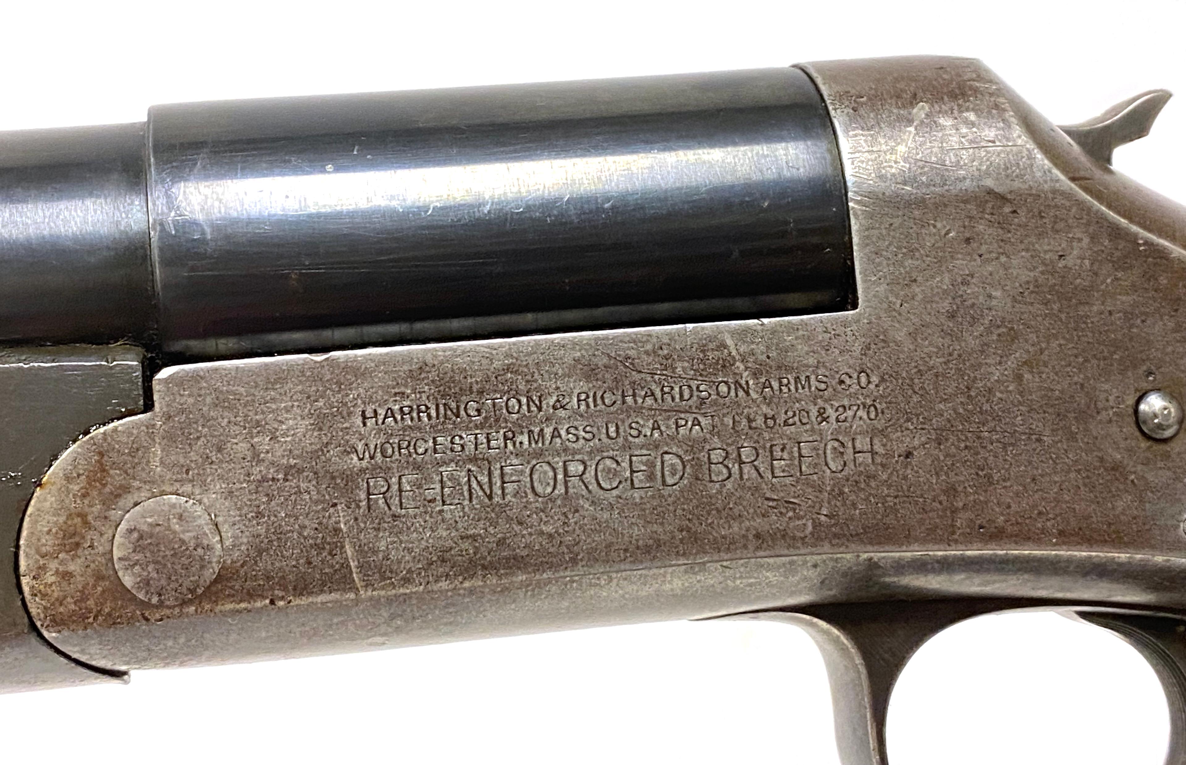 Harrington & Richardson Arms Co. Re-enforced Breech 12 GA. Single Shotgun