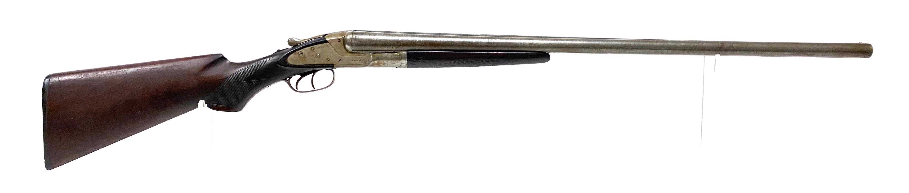 Baker Gun Co. Batavia N.Y. Damascus 12 GA. SXS Hammerless Shotgun