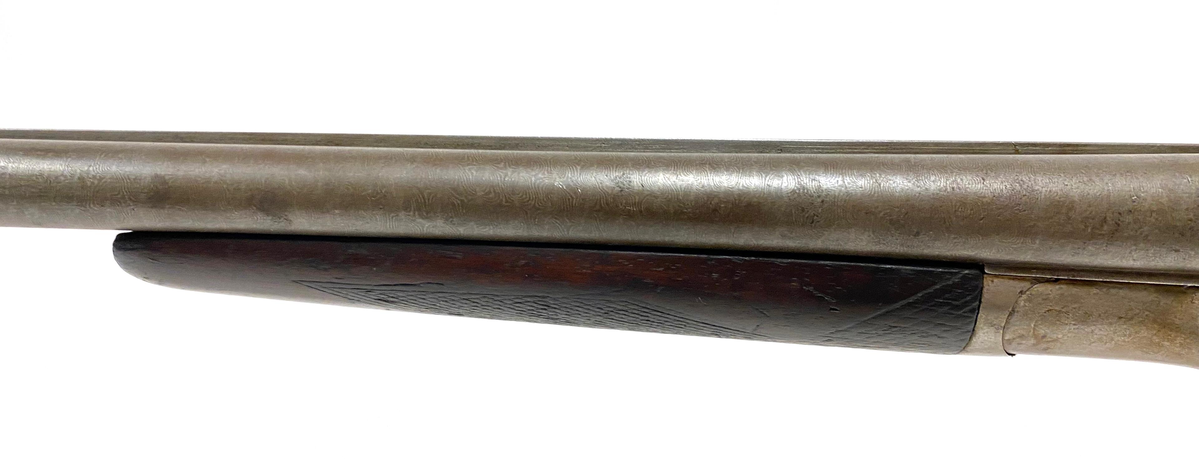 Baker Gun Co. Batavia N.Y. Damascus 12 GA. SXS Hammerless Shotgun