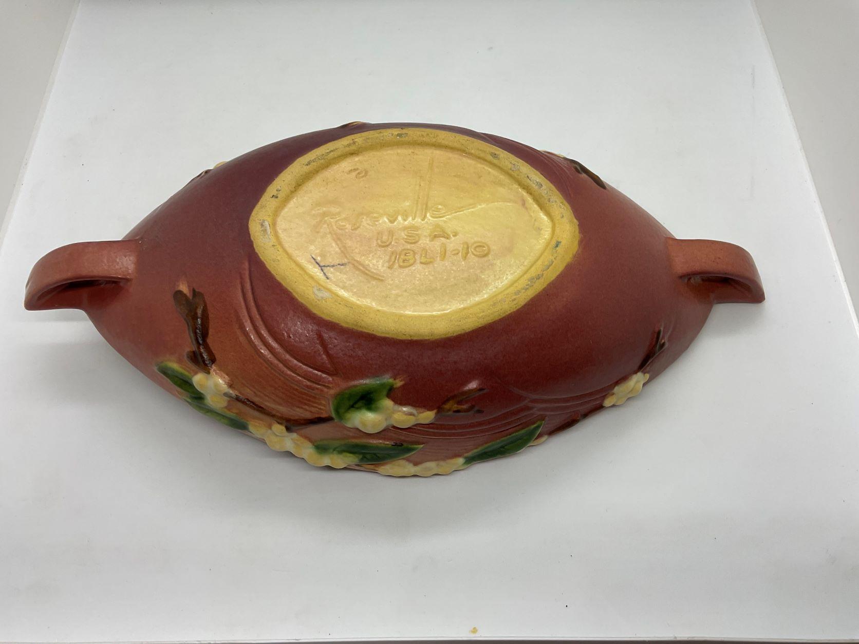 ROSEVILLE SNOWBERRY 1BL1-10 BOWL