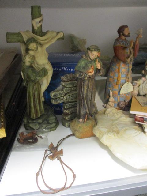 Incredible Collection of Spiritual Prints, Figurines, Plaques and Plates