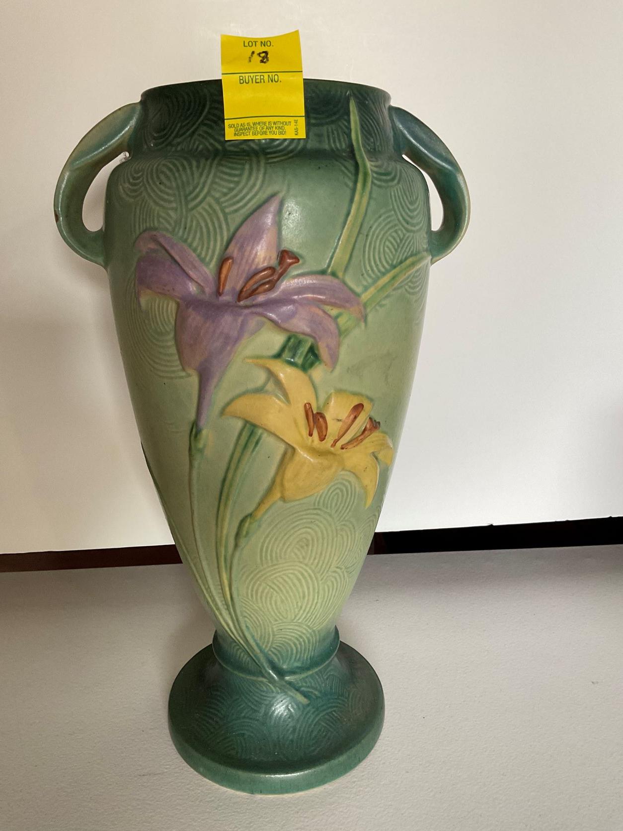 Roseville 141-15 Huge Zephyr Lily Vase