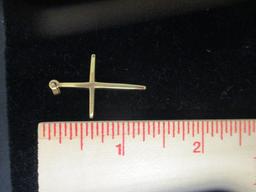 14k Gold Cross pendant