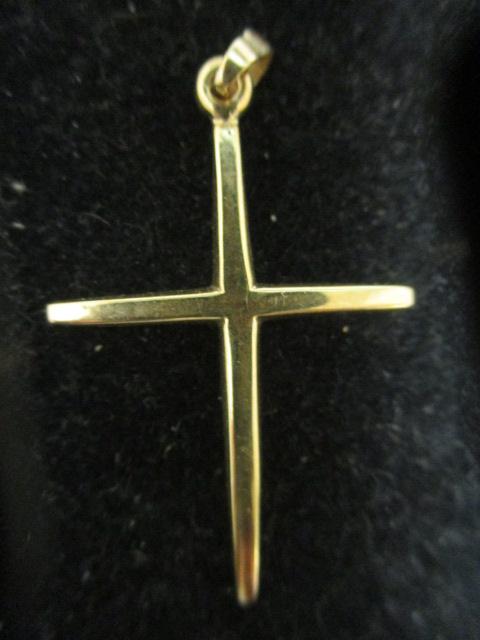 14k Gold Cross pendant