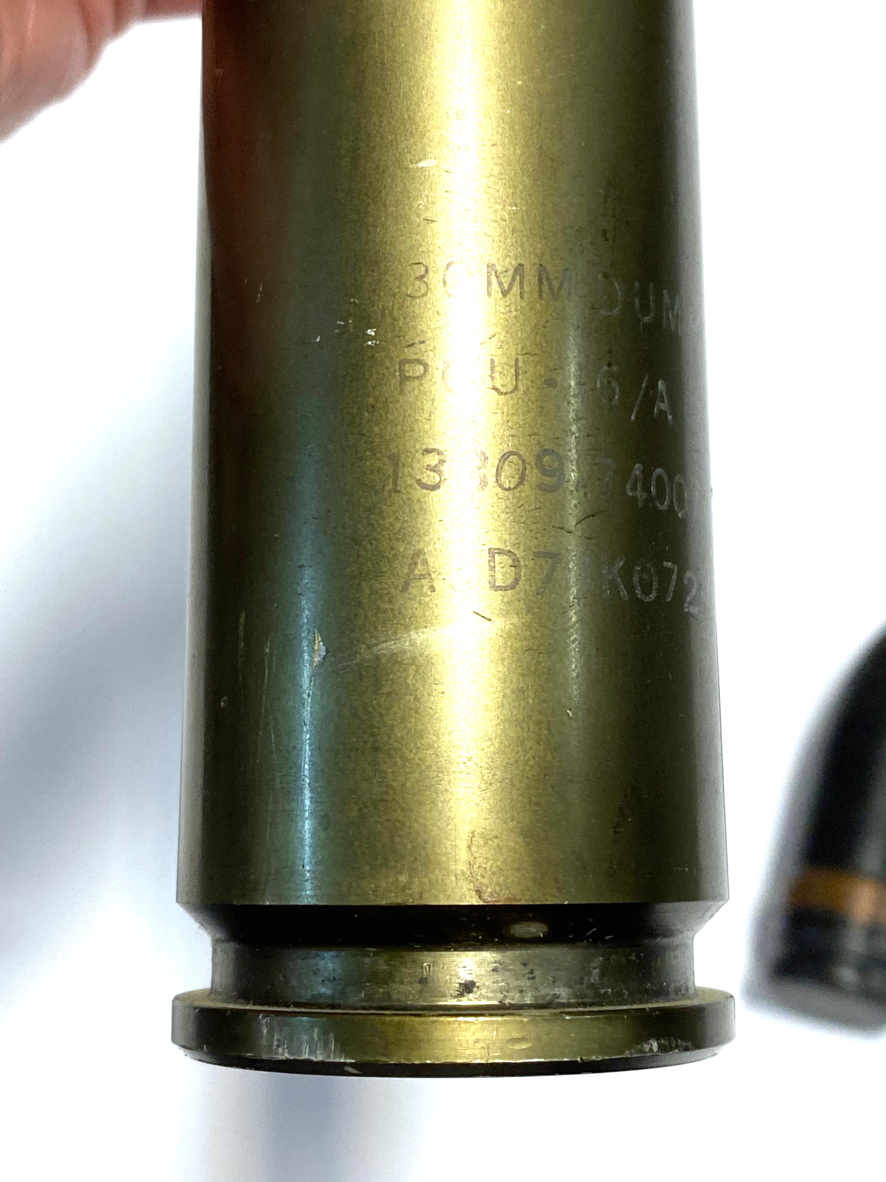 30MM Dummy Round & 1955 30MM Projectile