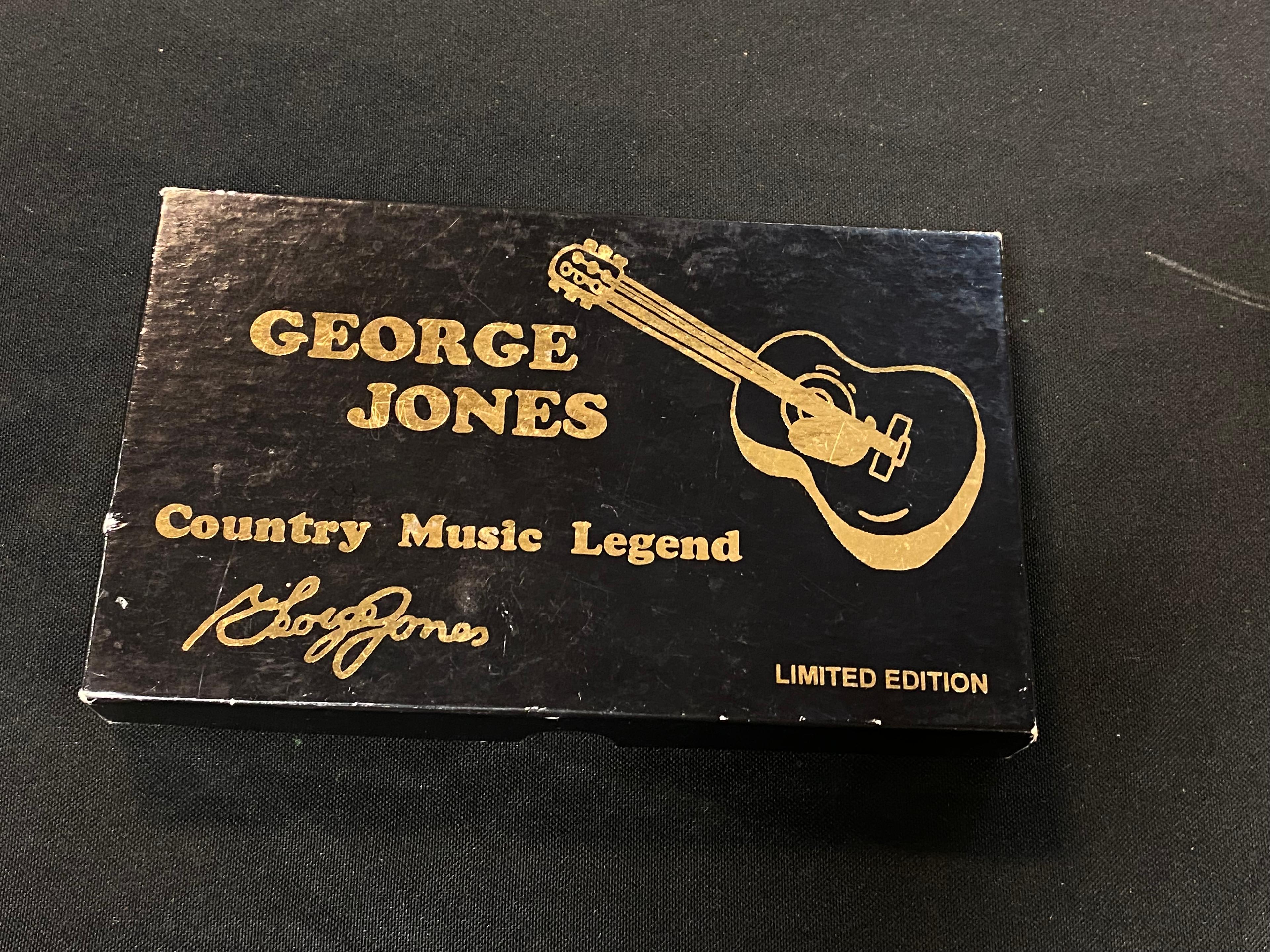 NIB George Jones Pearl Handled Commemorative Pocket Knife in Box by Rebel Pride