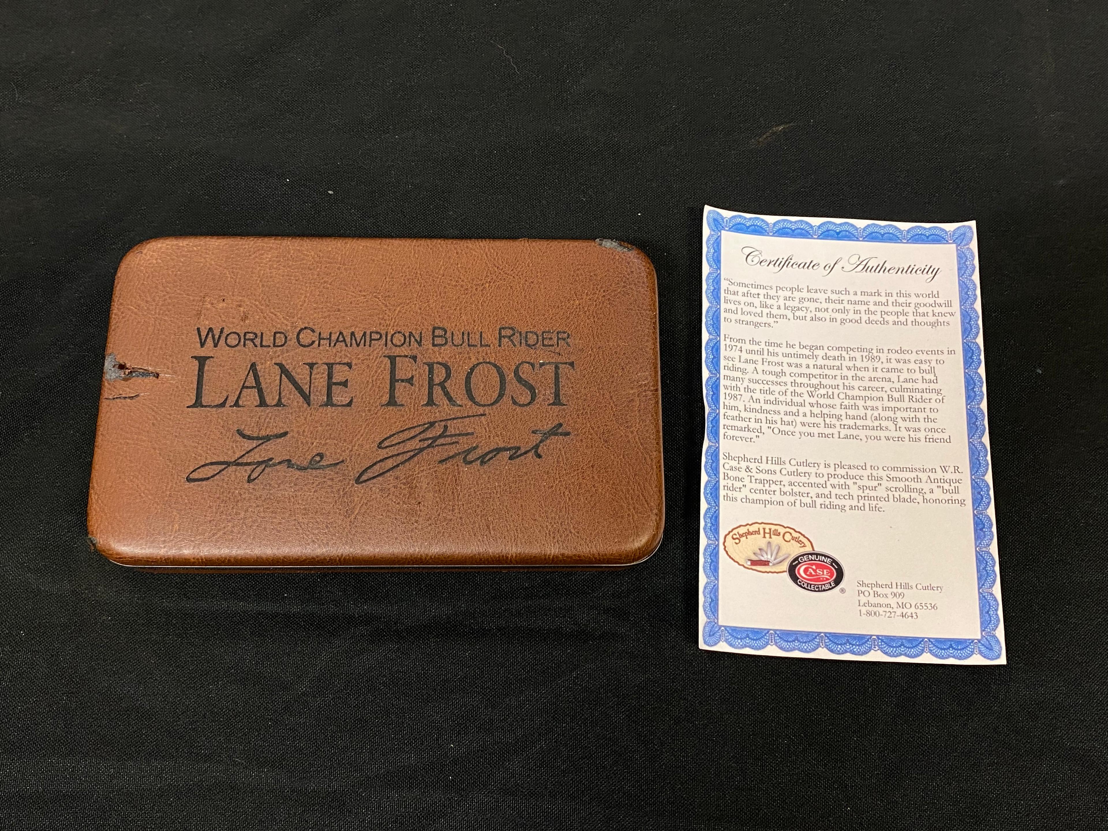 CASE XX Limited Edition Lane Frost - World Champion Bull Rider Pocket Knife in Case