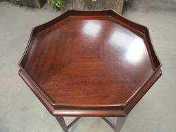 Hekman Octagonal Occasional Mahogany Table