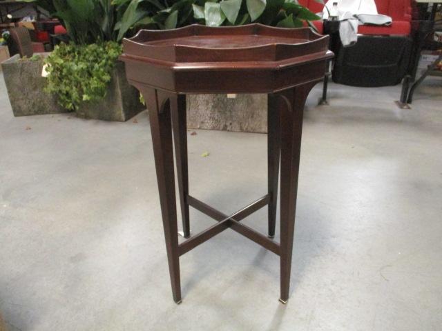 Hekman Octagonal Occasional Mahogany Table