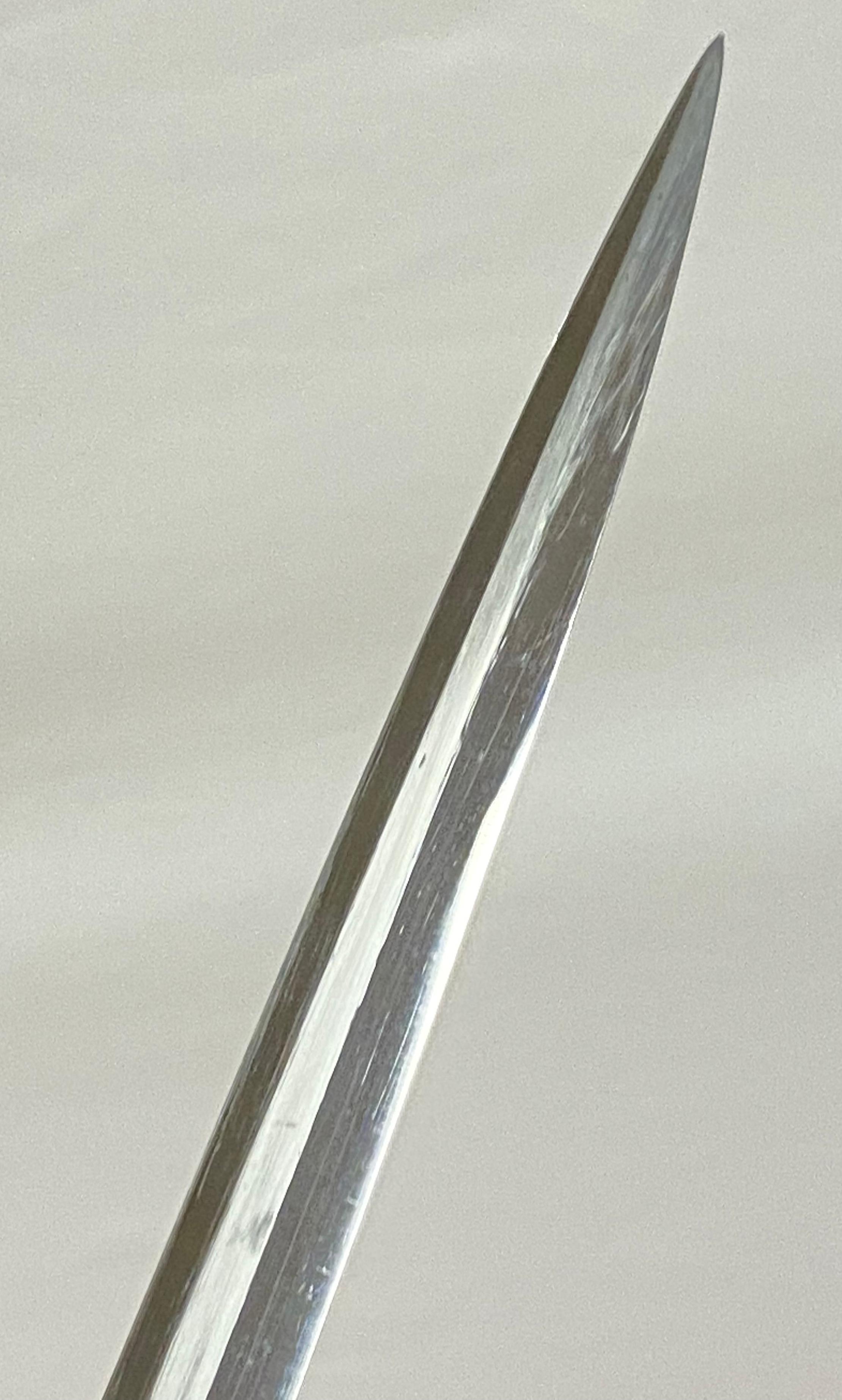 German Nazi Army (Heer) Dagger by F.W. Holler w/ Scabbard, Portapee, & Hanger