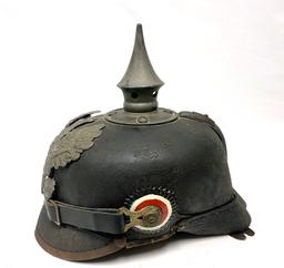 Imperial WWI German Prussian Infantry Pickelhaube Helmet