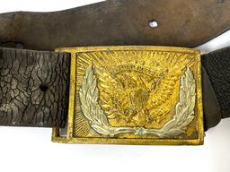 Civil War NY Cavalry Officer's Lot - Sword, Belt, Hat