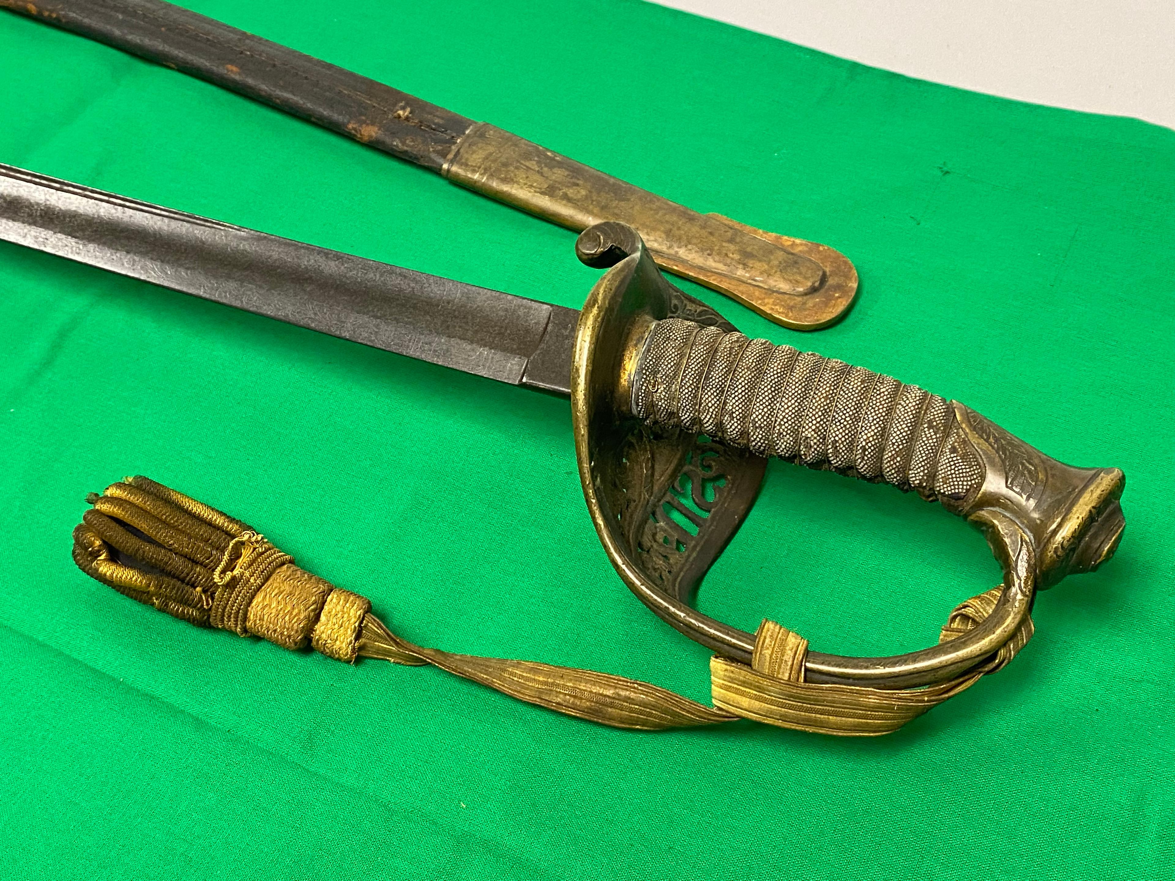 Civil War NY Cavalry Officer's Lot - Sword, Belt, Hat