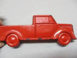 Vtg Hard Rubber Toy Truck Window Advertising Display