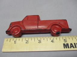 Vtg Hard Rubber Toy Truck Window Advertising Display