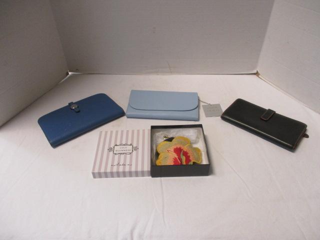 LuLu Guinness Coin Purse and Loris, John Lewis and Hermes Leather Wallets