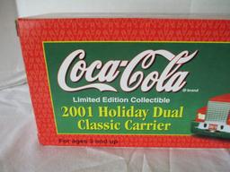 2001 Coca-Cola Limited Edition Holiday Dual Classic Carrier in Original Box