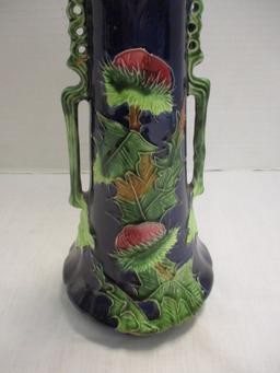 Antique JS Majolica Vase