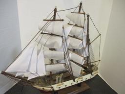 Wood Model Tall Sailing Ship