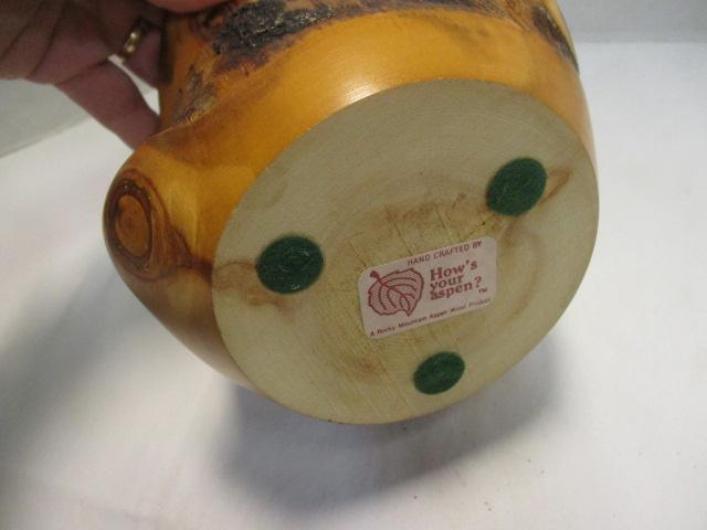 Hand Crafted How's Your Aspen? A Rocky Mountain Aspen Wood Turned Vase