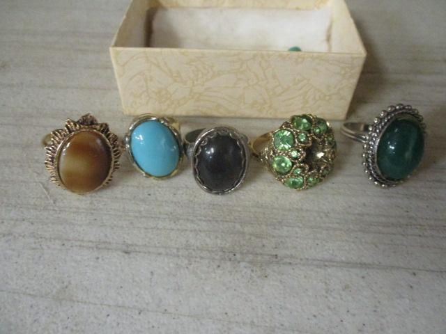 Vintage Brooches, Earrings and Rings