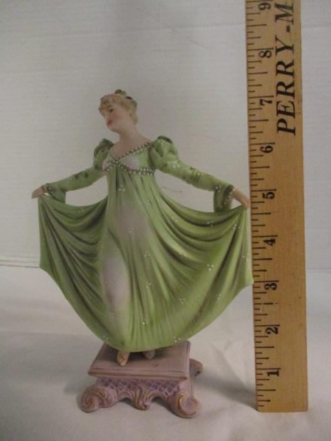 Vintage Porcelain Bisque Fair Lady Figure