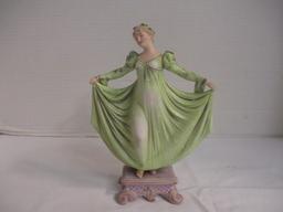 Vintage Porcelain Bisque Fair Lady Figure