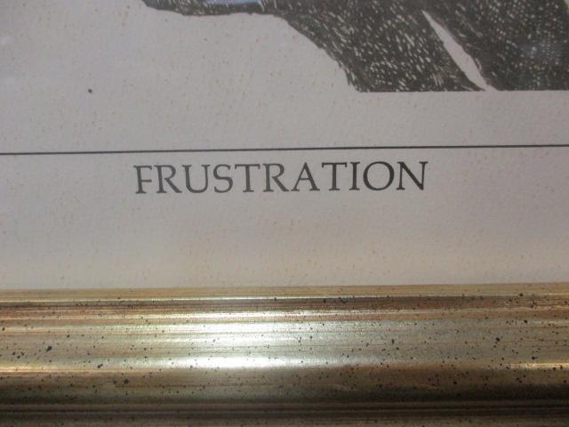 Pro Graphics Framed and Matted "Frustration" Golf Print