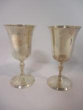 Two MHF Sterling Goblets
