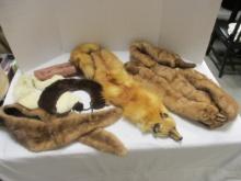 Vintage Red Fox and Mink Stole/Collars