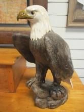 Signed California Pottery Bald Eagle Statue