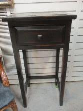 Wood Side Table with Drawer