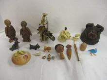 Vintage Carved and Sculpted Figurines and Large Netsuke