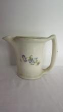 Early 1920's JR Corley "The Tireless Toilet for Trade" Stoneware Pitcher