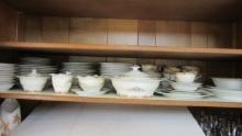 91 Pieces of Noritake "Glenwood" China and Serving Pieces
