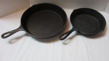 8 1/2" and 11" Cast Iron Skillets
