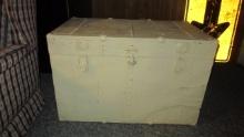 Painted Antique Trunk