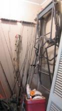 Contents of Right Garage Closet-Fishing Rods, Tackle Boxes with Lurs,