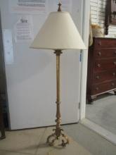 Gilt Ornate Floor Lamp