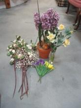 Silk Flower Arrangements and Loose Artificial Florals
